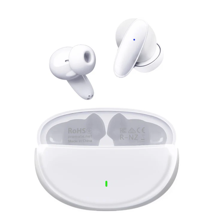 Lush Earbuds with Mic, IPX5 Water Resistance, 20H Playback Time, Intelligent Touch Controls and Smart Auto Pairing for iPhone 14, Galaxy S22