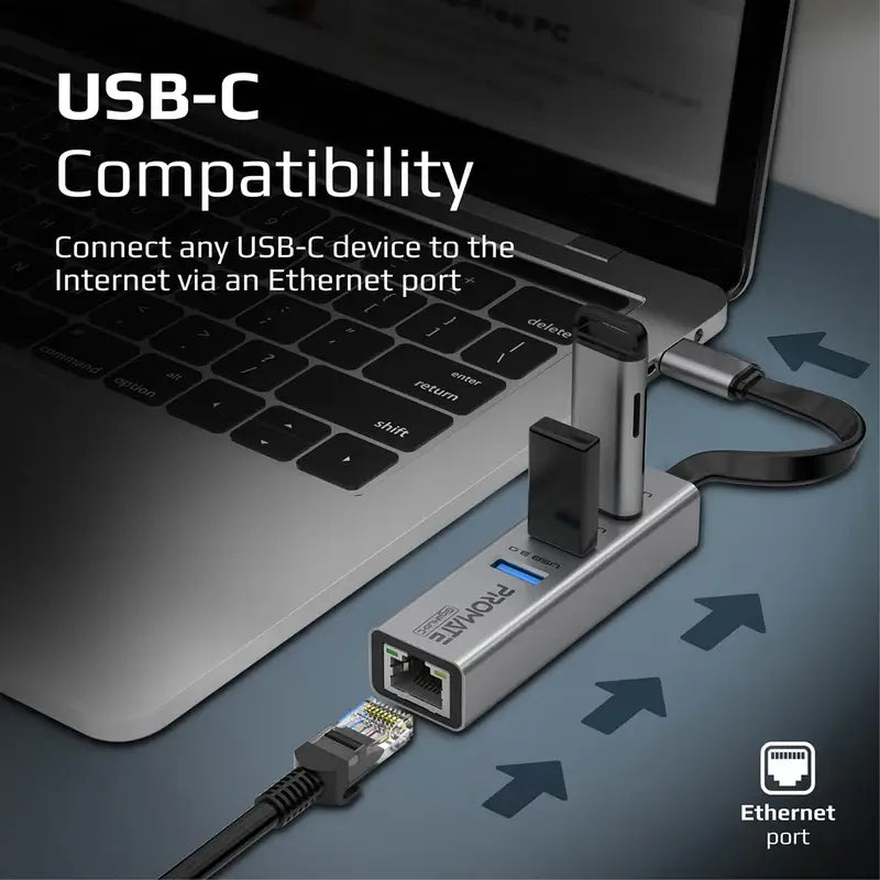 GigaHub-C USB-C to Ethernet Adapter Hub