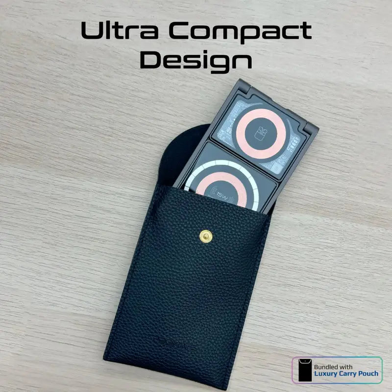 LucidFold-Trio 3-in-1 Ultra-Slim Transparent Foldable MagSafe Wireless Charging Station
