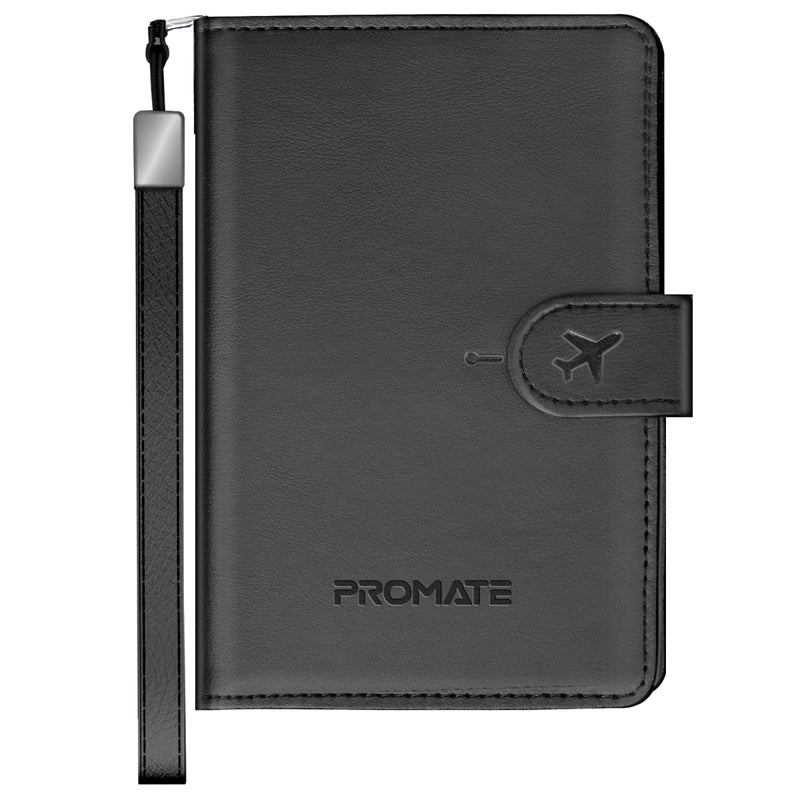 PassMate Burgundy Smart Leather Passport Holder