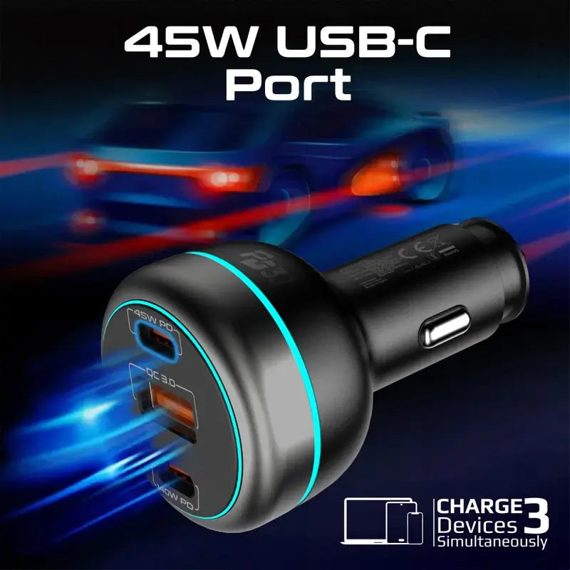 PowerDrive-230 Car Charger 230W Power Delivery