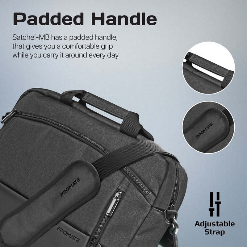 Satchel-MB Black Laptop Messenger Bag