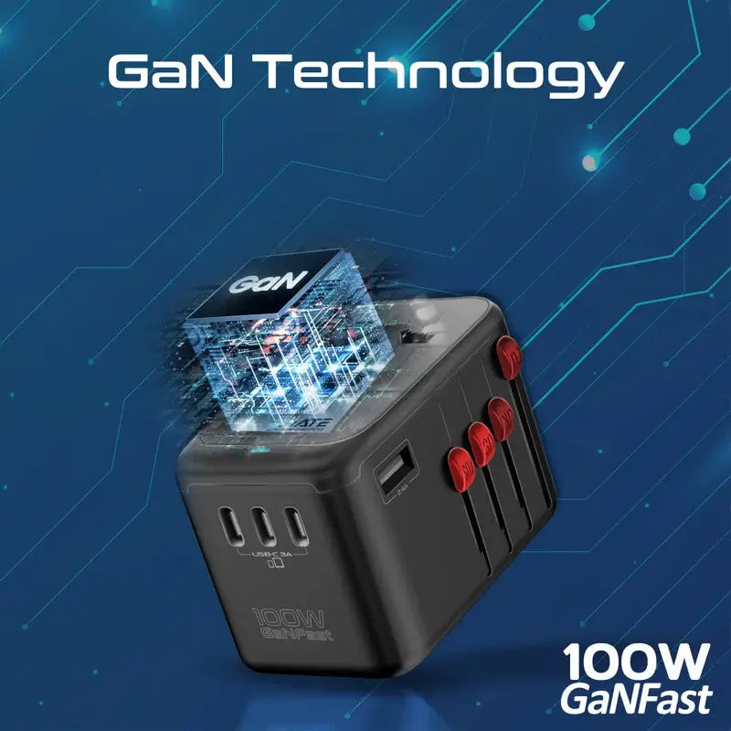 TripMate-GaN100 Travel Adapter