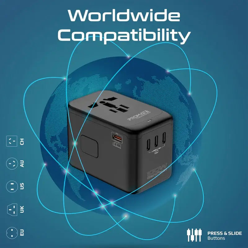 TripMate-GaN100 Travel Adapter