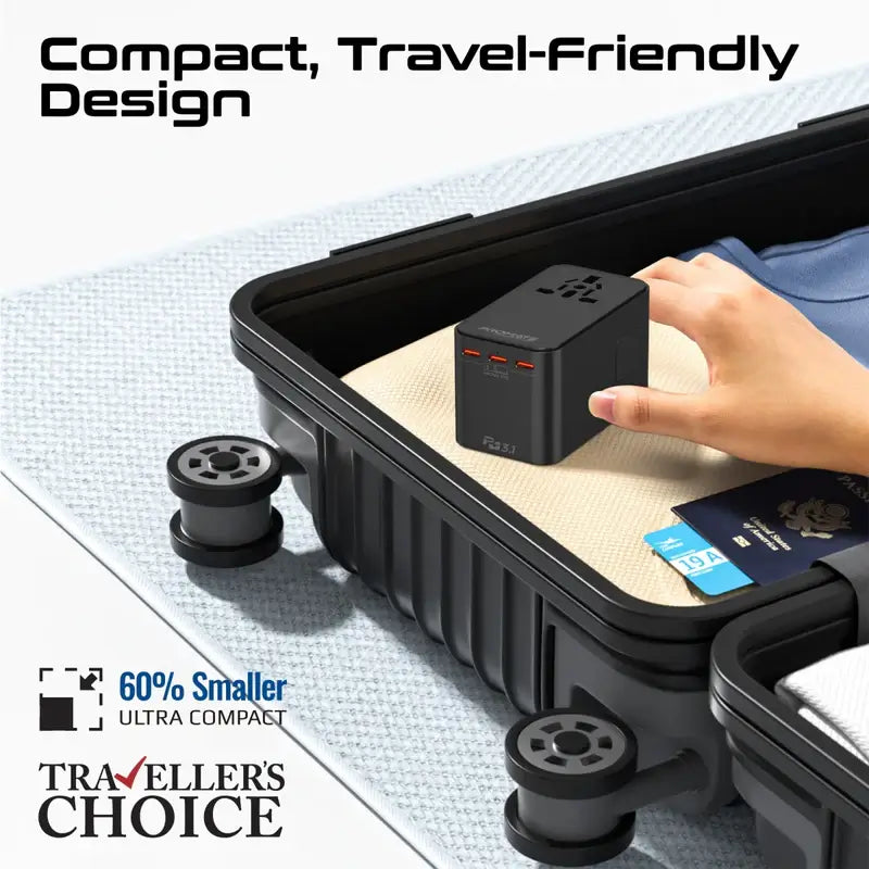 TripMate-GaN160 Universal Travel Adapter