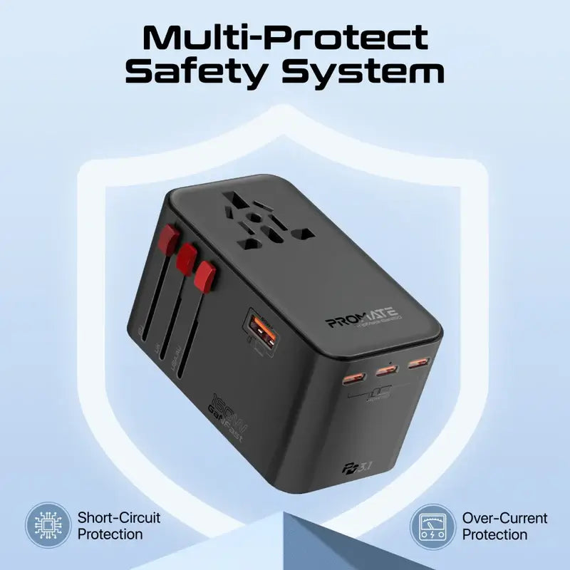 TripMate-GaN160 Universal Travel Adapter