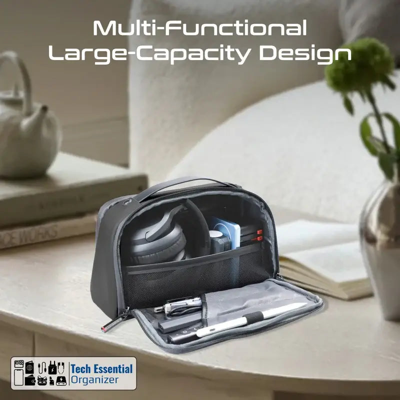 Velura Large Capacity Tech Accessory Pouch