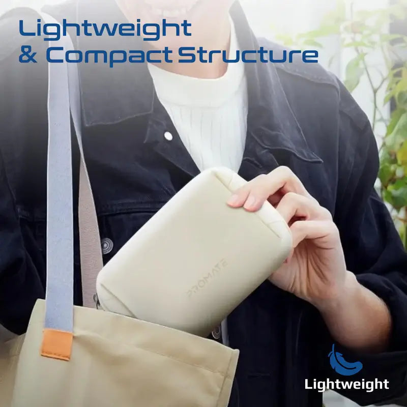 Velvena Compact Tech Essential Organizer Pouch Bag