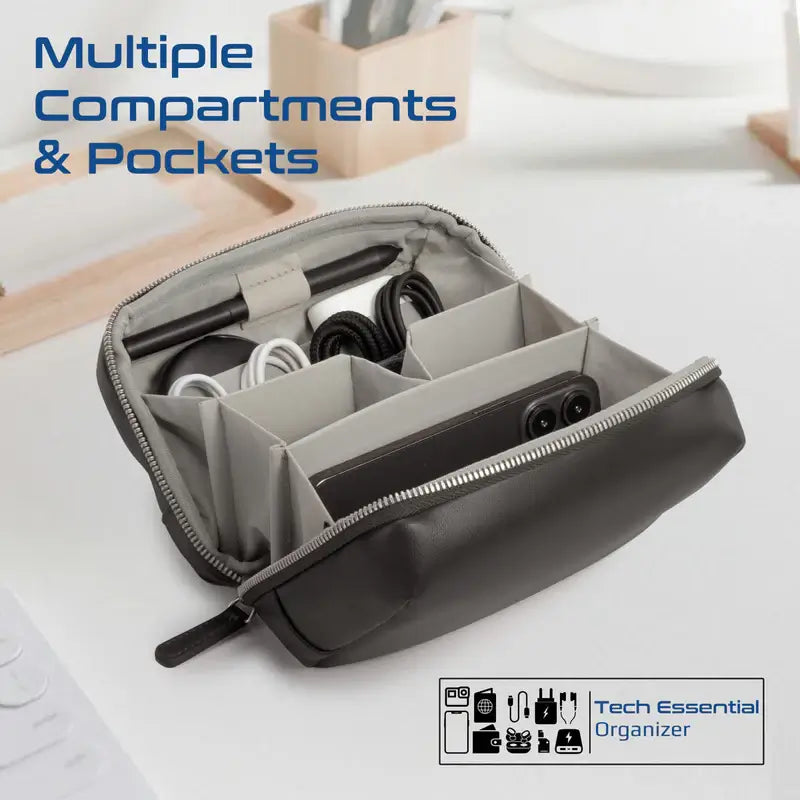 Velvena Compact Tech Essential Organizer Pouch Bag