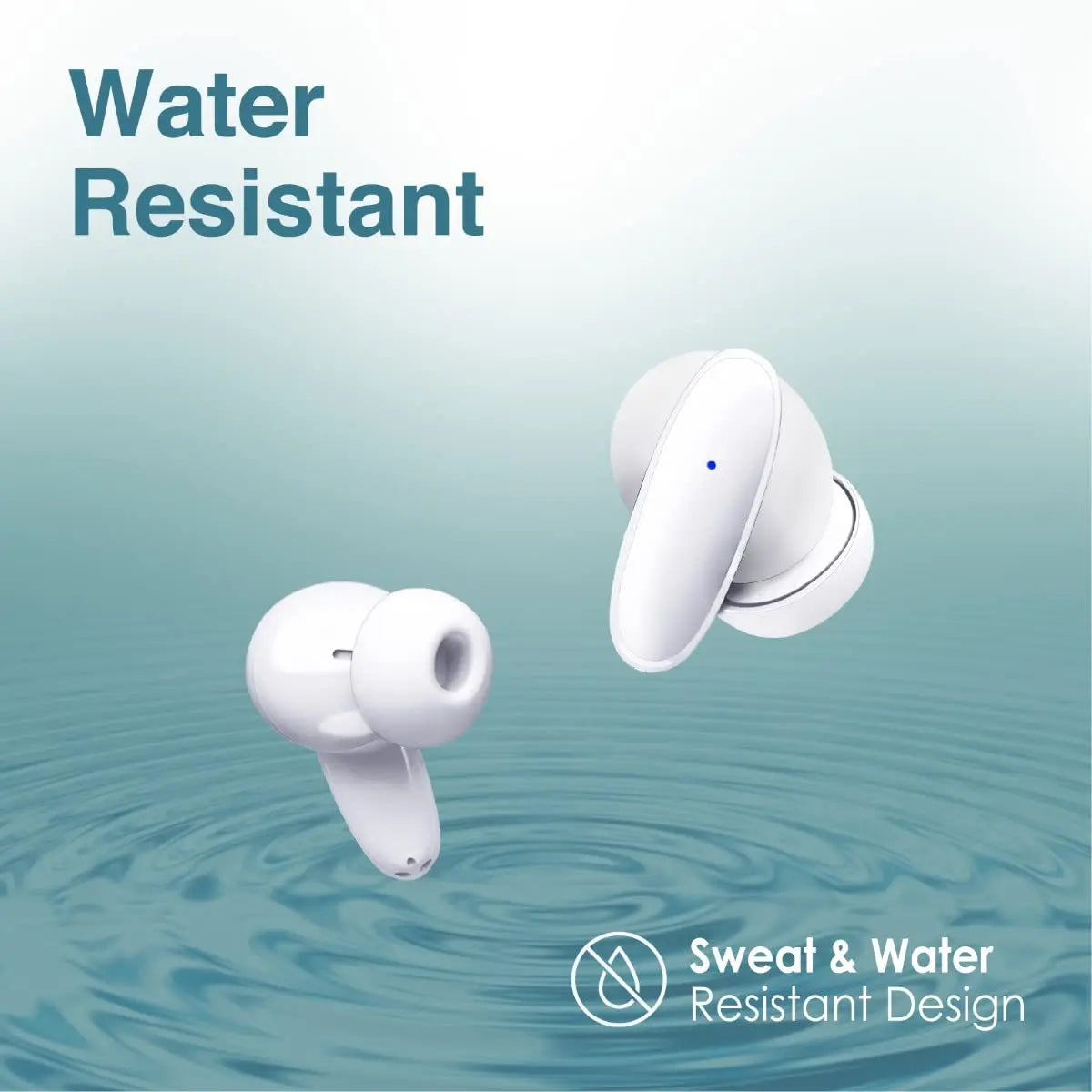 Lush Earbuds with Mic, IPX5 Water Resistance, 20H Playback Time, Intelligent Touch Controls and Smart Auto Pairing for iPhone 14, Galaxy S22