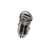 TransDrive-65W, Compact Car Adapter with USB Type-C Power Delivery Port, USB-A Port, Mini Handle and Heat Protection Compatible for iPhone 15, Galaxy 23