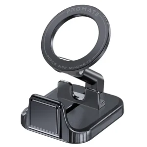 MagHook Promate Phone Holder for Car with 360 Degree Rotating, MagSafe Compatible, Clip-on Designed for Smartphones