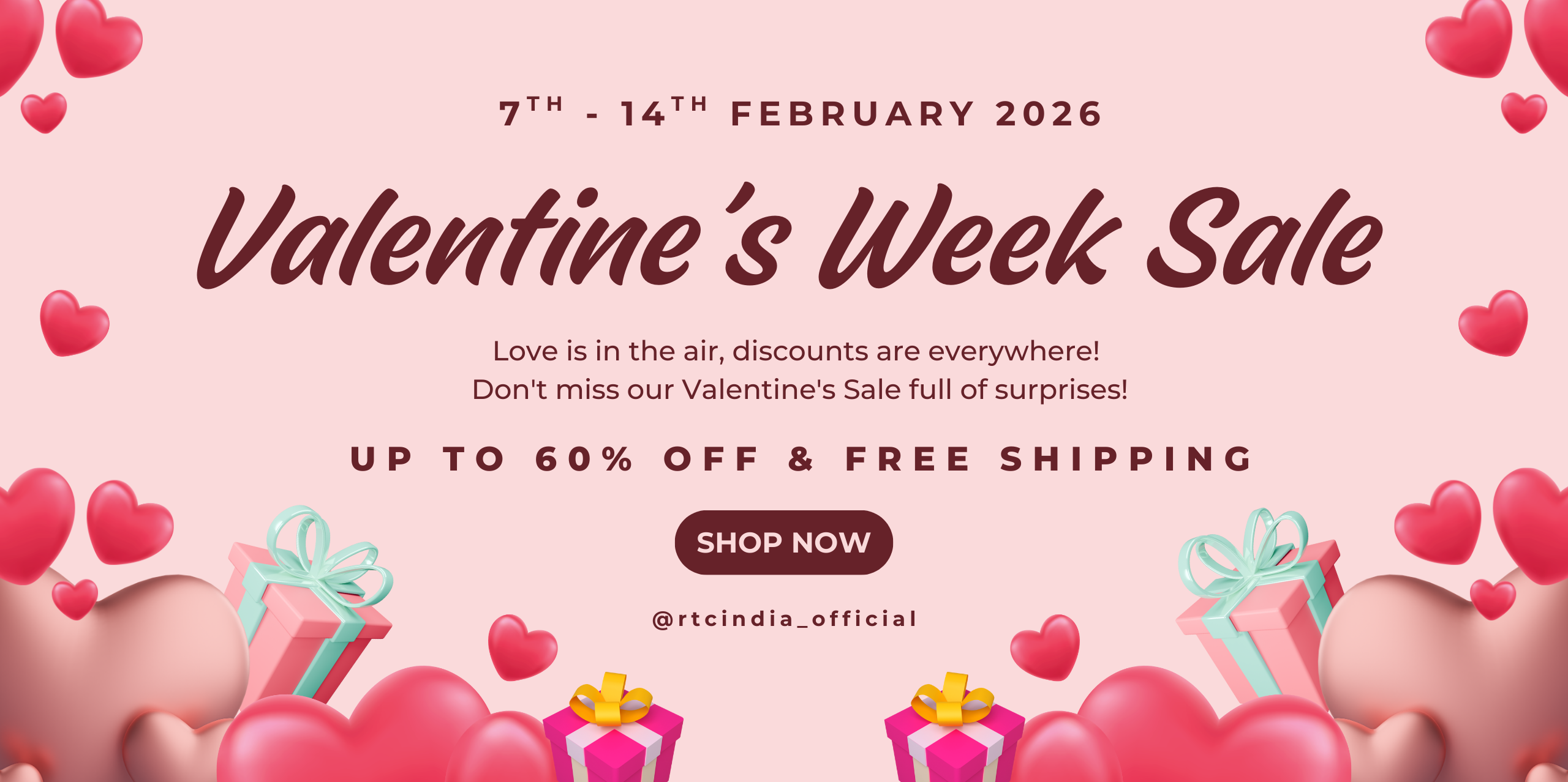 Valentine Week Sale Shop Page