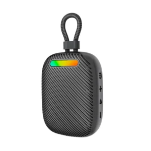 Promate Tingz CrystalSound Wireless Bluetooth 5.4 Speaker, 7W Loud Stereo Sound, RGB Light Modes, Waterproof IPX6, TWS Dual Pairing, TF/USB/AUX/FM, Built-in Mic, 1800mAh Battery, 10M Range