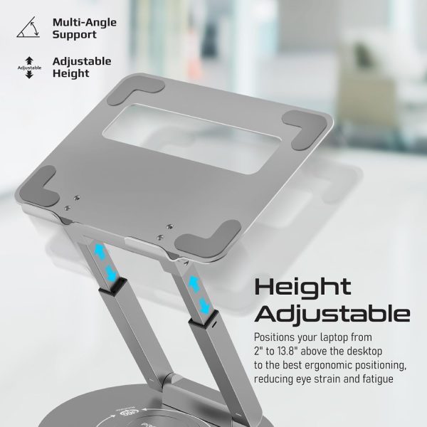 Deskmate-6 Multi-Level Aluminum Laptop Stand