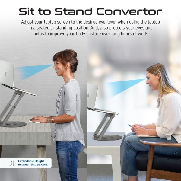 Deskmate-6 Multi-Level Aluminum Laptop Stand