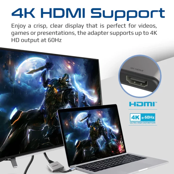 MediaLink-H2 USB-C to Dual HDMI Adapter