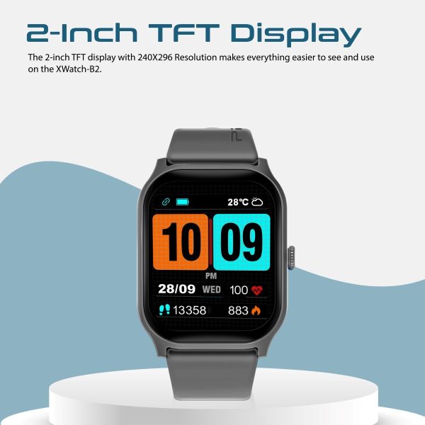 Xwatch-B2 Large 2.01” Display Smartwatch