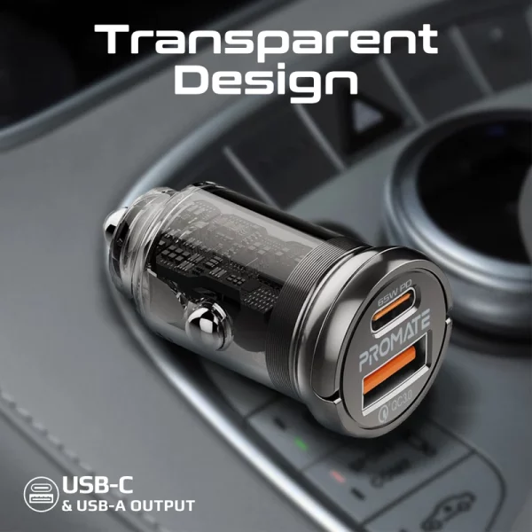 TransDrive-65 RapidCharge 65W Mini Car Charger